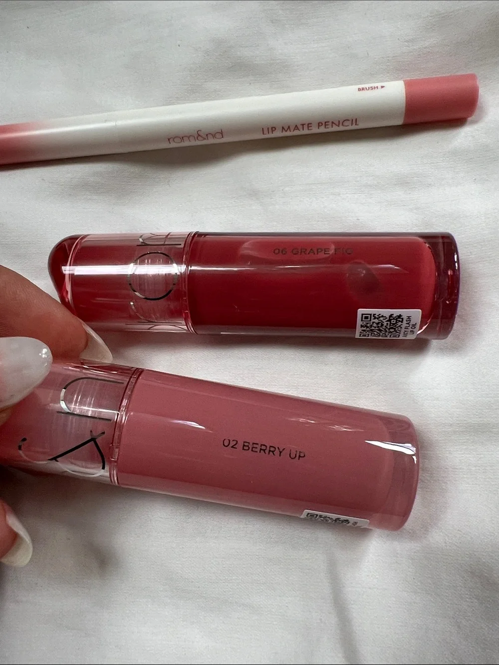 rom&nd K-Beauty Lip Trio | Juicy Flash Lip Oils + Lip Mate Pencil